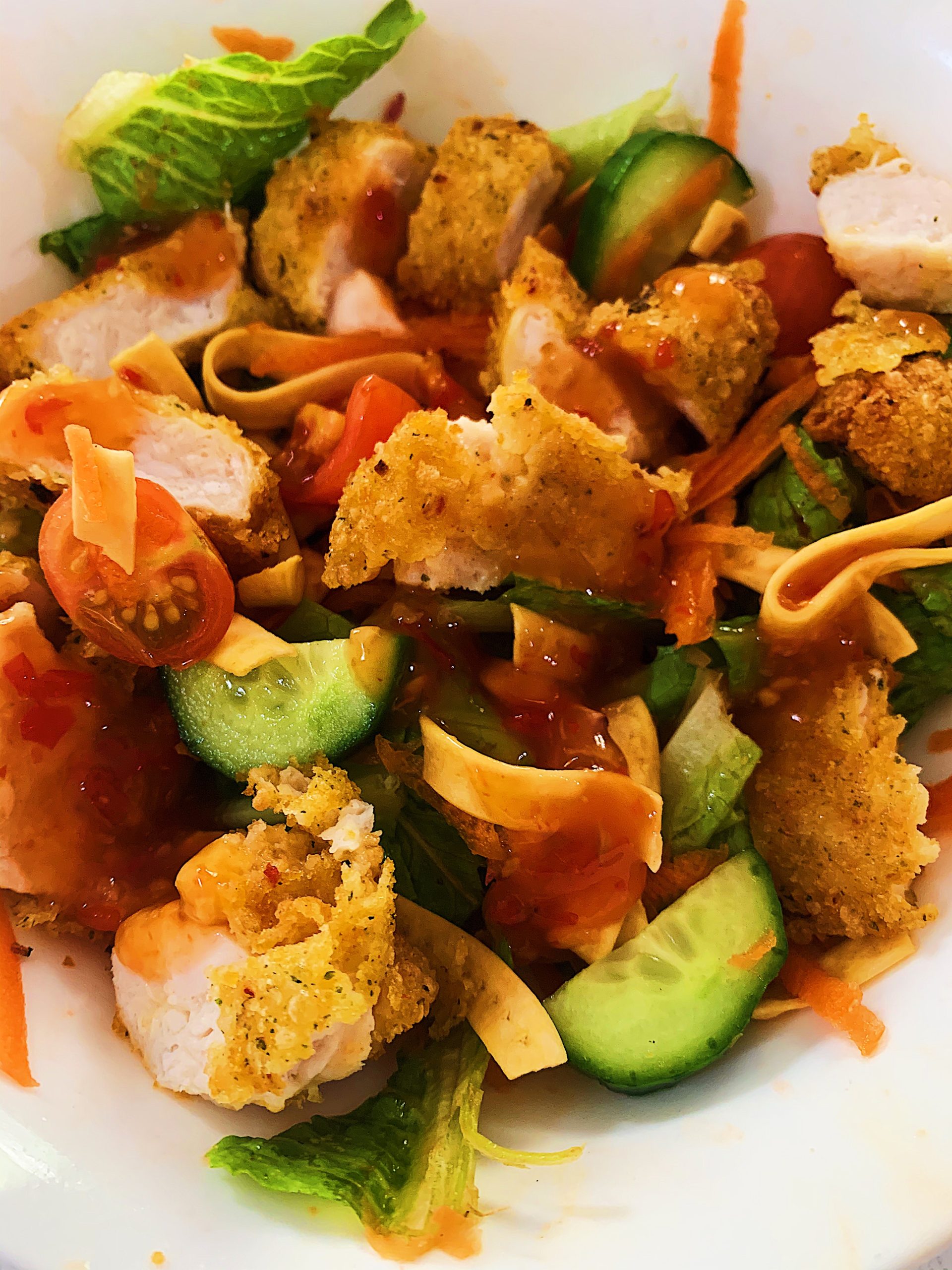 Crunchy Sweet Chilli Chicken Salad ~ Rachel's Touch Of Health